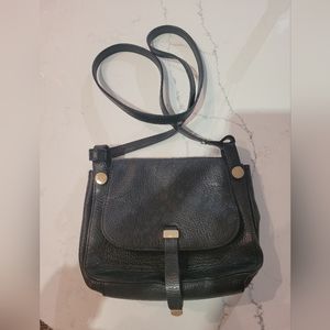 Bcbg real leather crossbody bag purse black